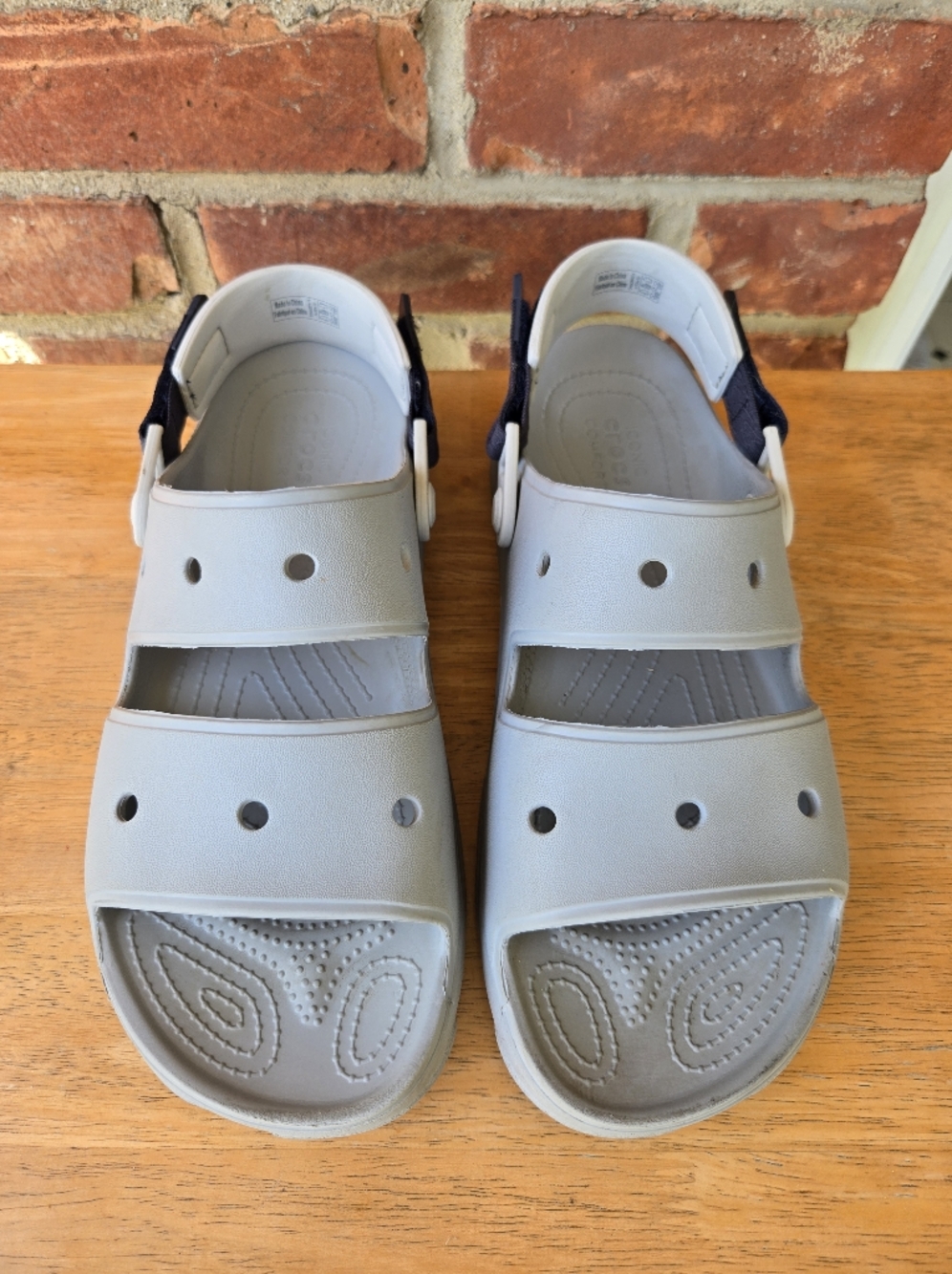 Crocs Comfort shoes All Terrain Strap Sandals Light Gray Waterproof